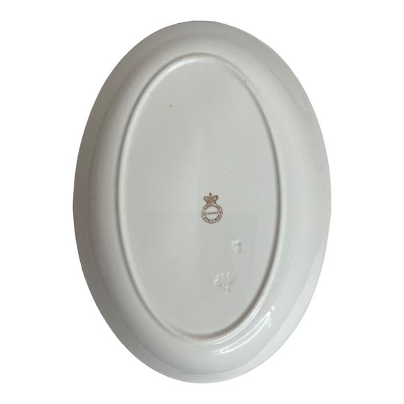 Vintage John Haddock Sons Royal Vitreous England Serving Tray Platter 12.5" - Picture 3 of 6